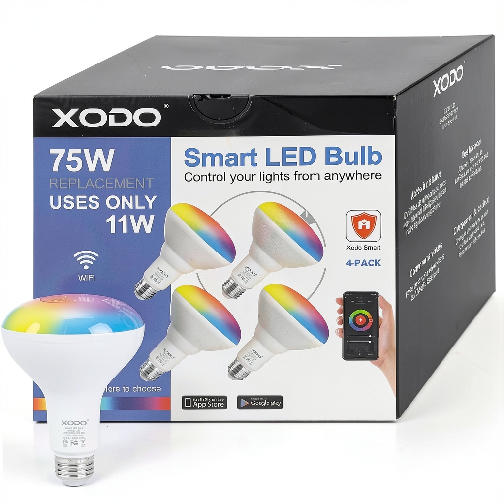 Installing XODO Smart Wi Fi BR30 Bulb Dimmable Color Changing Lighting into a recessed ceiling can