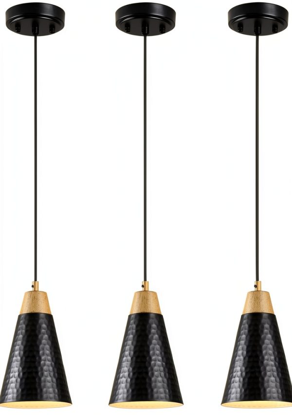 Brushed Brass Pendant Lights Modern Farmhouse Adjustable-0