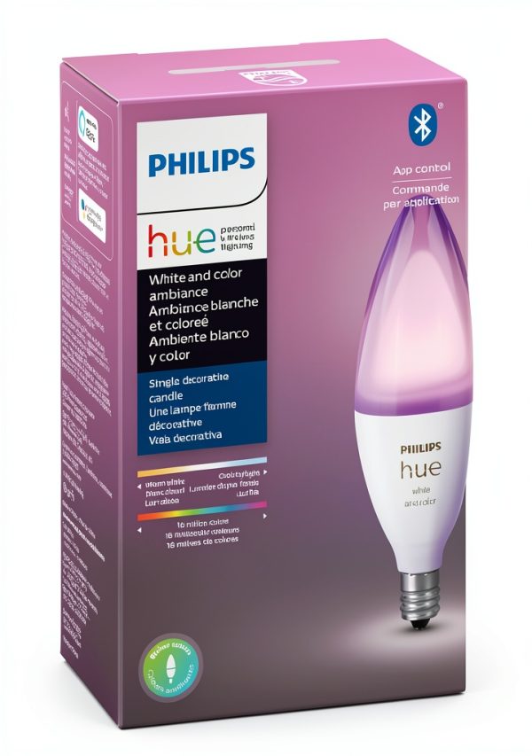 Philips Hue E12 Smart LED Bulb Bluetooth Color Ambiance-1