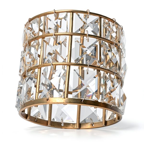Parrot Uncle Modern 3 Light Crystal Vanity Light Brass-5