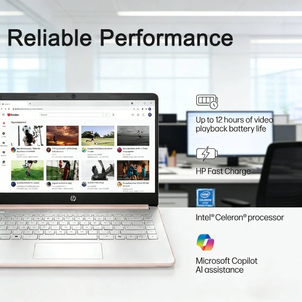HP 14 Laptop Intel Dual Core 16GB RAM 64GB eMMC Office 365-2