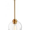 Pavo Clear Glass Globe Pendant Light Modern Farmhouse-3