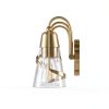 Parrot Uncle Gold Vanity Light Seeded Glass Shades Modern-7