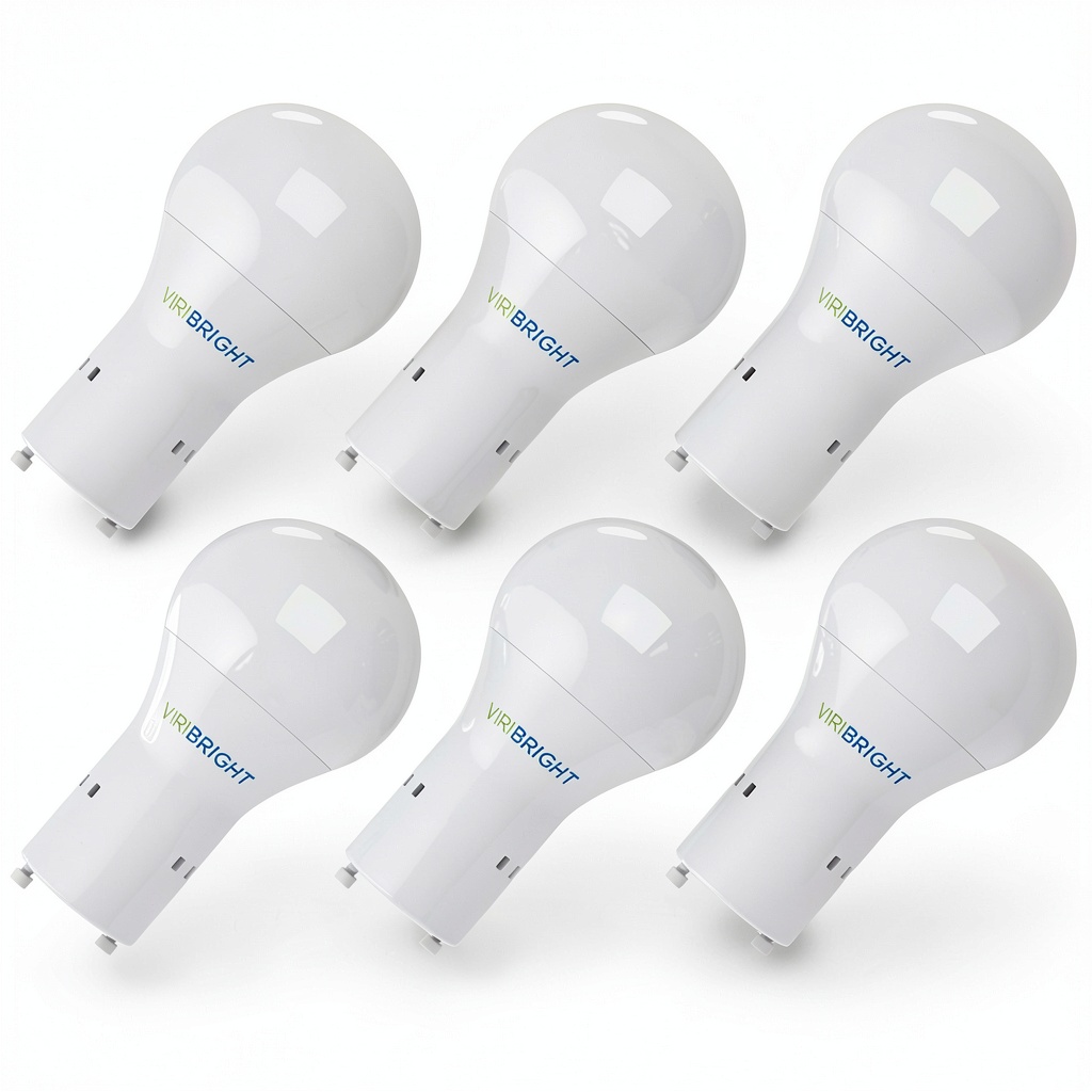 Viribright GU24 LED bulb illuminating a room