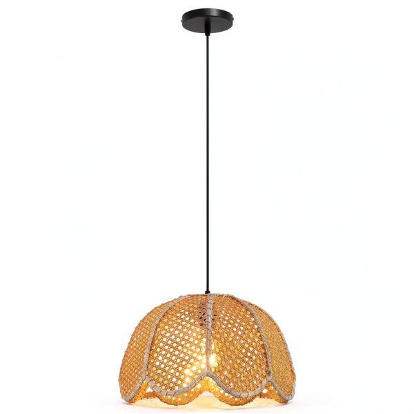 Parrot Uncle Rattan Pendant Light Farmhouse Boho Style-7