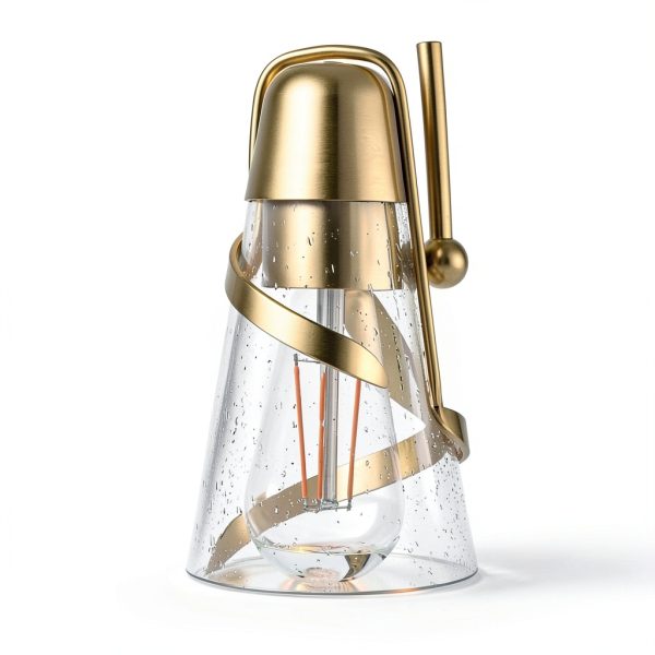 Parrot Uncle Gold Wall Sconce Modern Glass Shade Lighting-9