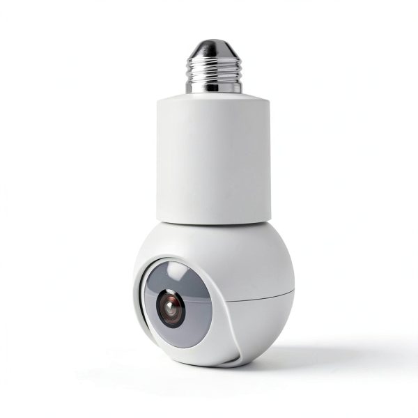 Eco4life Smart WiFi PTZ Light Bulb Security Camera White-2