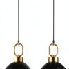 Pavo Black Gold Pendant Light Kitchen Island Farmhouse Style-0