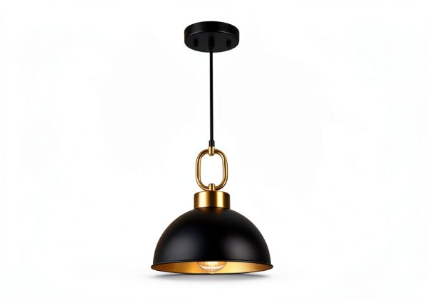Pavo Black Gold Pendant Light Kitchen Island Farmhouse Style-1