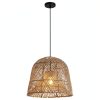 Parrot Uncle Rattan Pendant Light Boho Coastal Rustic-7