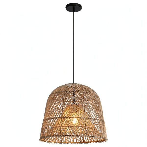 Parrot Uncle Rattan Pendant Light Boho Coastal Rustic-7