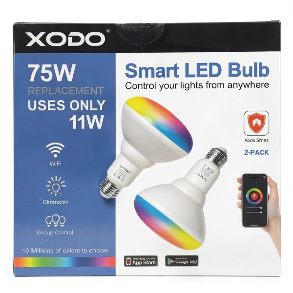 XODO Smart Wi Fi BR30 Bulb Dimmable Color Control-3