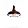 Farmhouse Pendant Light Rustic Barn Style Metal Cage Design-3