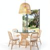 Parrot Uncle Rattan Pendant Light Boho Coastal Rustic-0