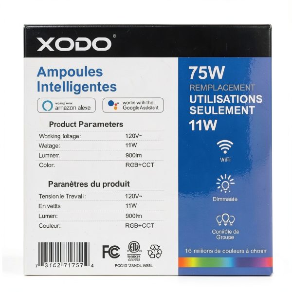 XODO Smart Wi Fi BR30 Bulb Dimmable Color Changing Lighting-4