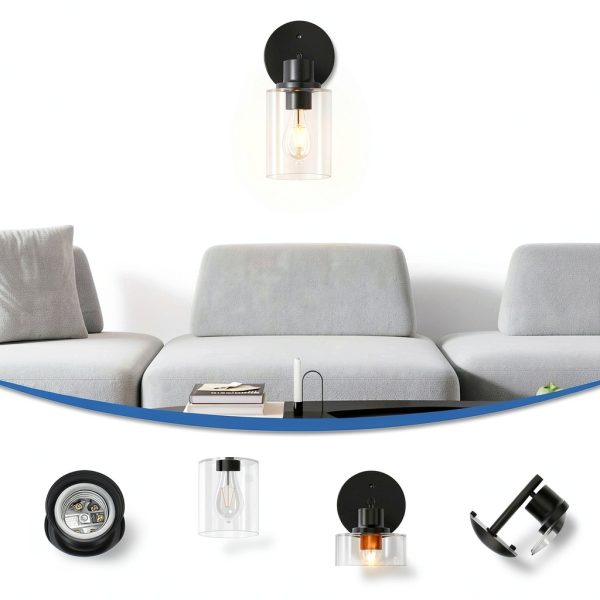 Pavo Wall Sconce Metal Glass Dimmable Lighting Modern Decor-3
