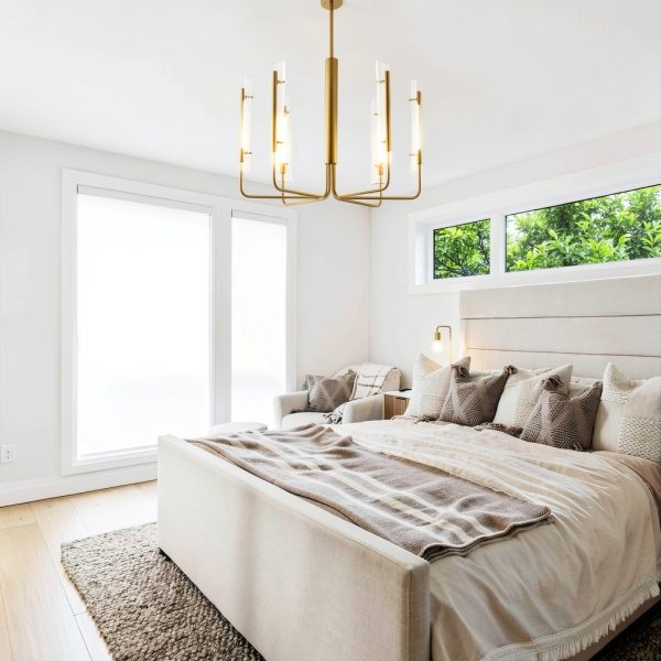 Perimost 34 Modern LED Ceiling Light Glass Shade Adjustable-2