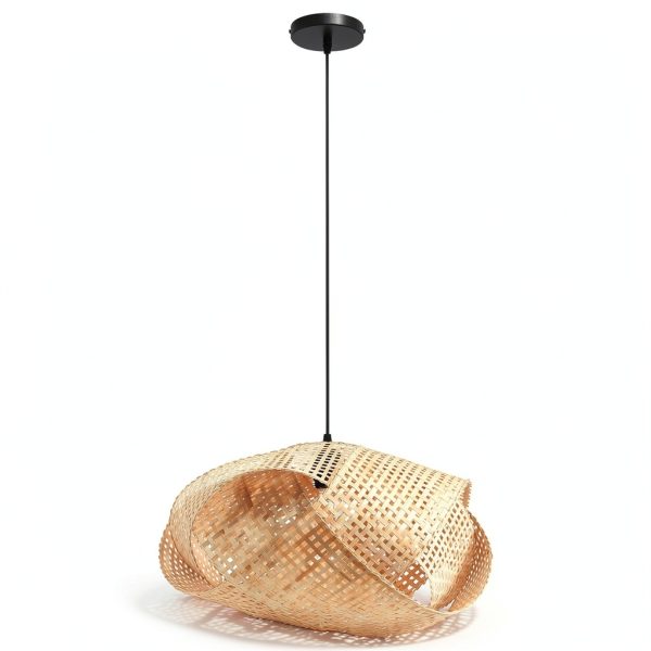 Parrot Uncle Bamboo Pendant Lamp Rustic Farmhouse Lighting-6