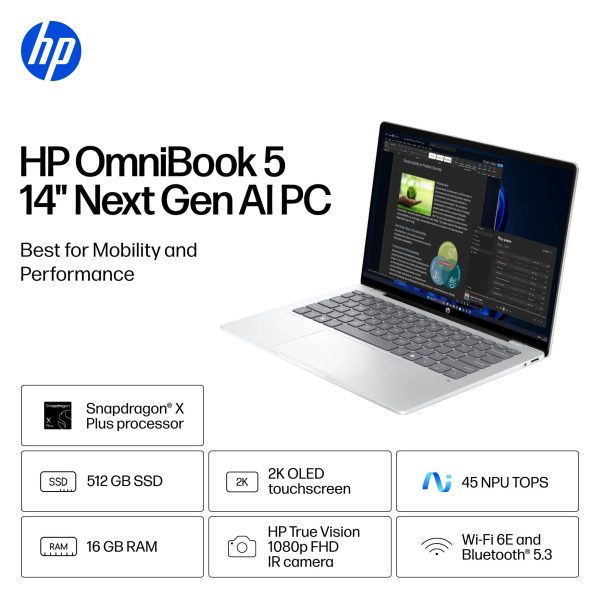 HP OmniBook 5 Copilot PC 14 OLED Touch Laptop AI Features-2