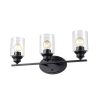 Bronze Wall Light Clear Glass Shade Modern Ambient Lighting-3