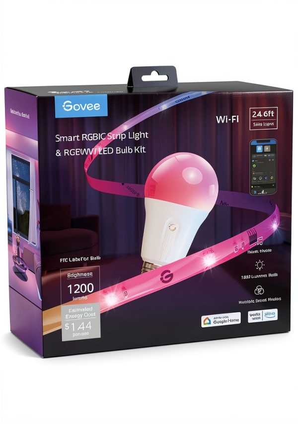 Govee Smart Bulb RGB Color Changing Wi-Fi Bluetooth Control-2