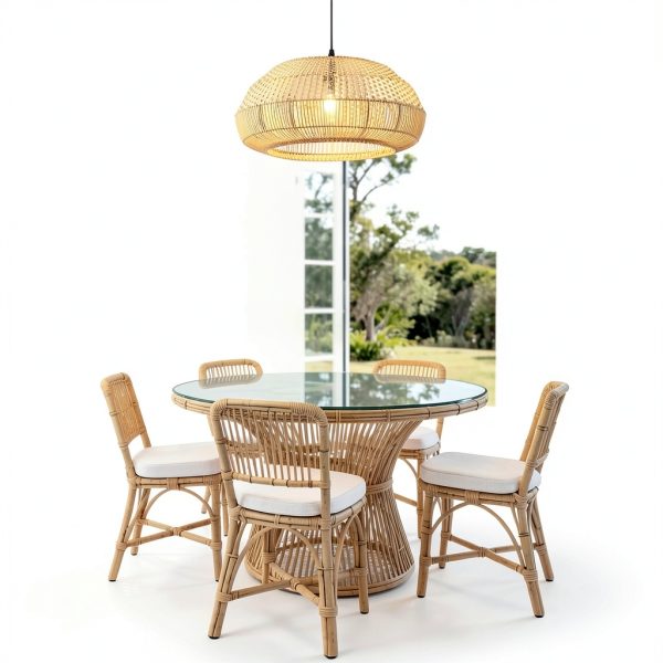 Parrot Uncle Rattan Pendant Light Boho Design Adjustable-2