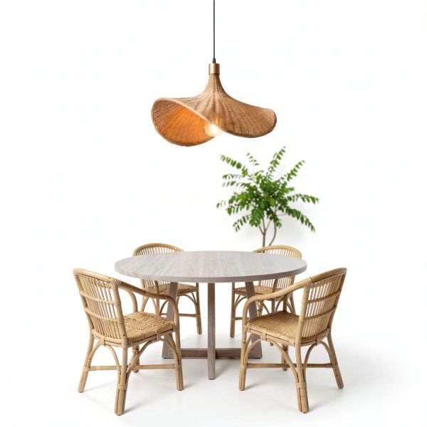 Parrot Uncle Bamboo Pendant Lamp Rustic Handwoven Adjustable-2
