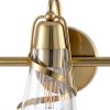 Parrot Uncle Gold Vanity Light Seeded Glass Shades Modern-8