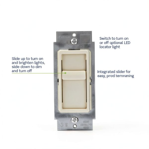 Leviton SureSlide Dimmer Switch LED Compatible Easy Install-2