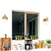 Parrot Uncle Gold Wall Sconce Modern Glass Shade Lighting-3