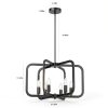 Pavo Black Chandelier Adjustable Height Modern Farmhouse-4