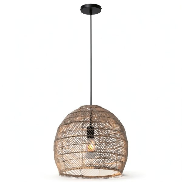 Parrot Uncle Rattan Pendant Light Boho Style Adjustable-7