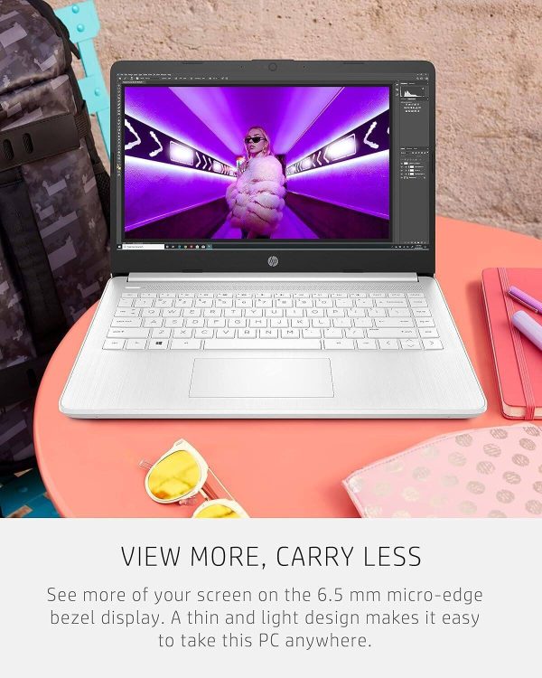 HP 14 Laptop Intel Celeron 16GB RAM Fast Charge Student-7