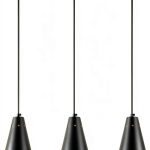Modern Farmhouse Pendant Lights 3Pack Adjustable Brass Cone-0