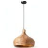Parrot Uncle Bamboo Pendant Lamp Retro Cone Design-7