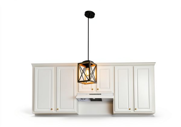 Pavo Rustic Metal Hanging Light Adjustable Kitchen Island-4