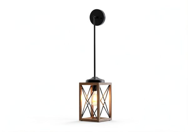 Rustic Metal Hanging Light Adjustable Height Kitchen Bedroom-1