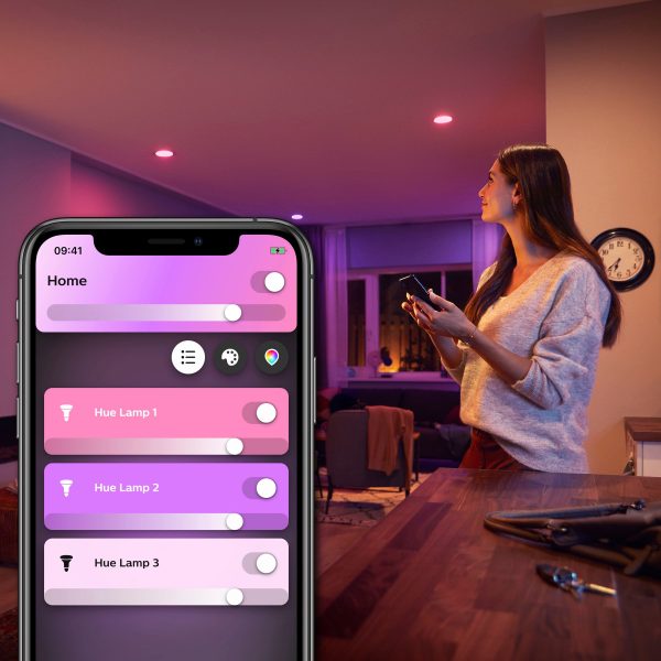 Philips Hue BR30 Smart LED Bulb Bluetooth Color Ambiance-2