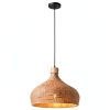 Parrot Uncle Bamboo Pendant Lamp Retro Cone Design-6