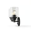 Bronze Wall Light Clear Glass Shade Modern Ambient Lighting-4