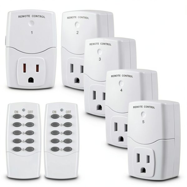 BN-LINK Wireless Remote Outlet Switch 5 Outlets 2 Remotes-0