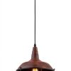 Farmhouse Pendant Light Rustic Barn Style Metal Cage Design-1