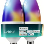 Linkind Smart LED Bulb Color Changing E12 Base 2 Pack-0