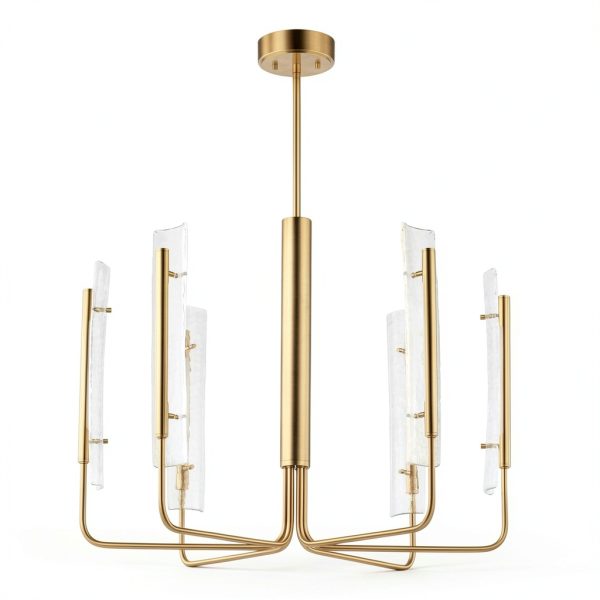 Perimost 34 Modern LED Ceiling Light Glass Shade Adjustable-4
