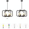 Pavo Black Chandelier Adjustable Height Modern Farmhouse-3