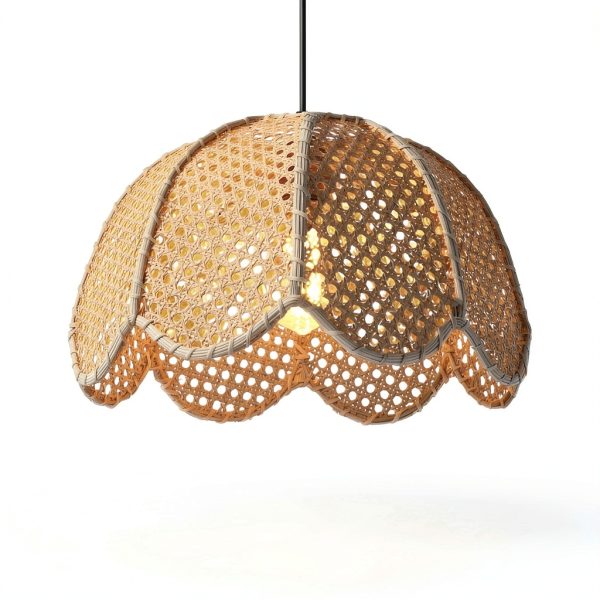Parrot Uncle Rattan Pendant Light Farmhouse Boho Style-6