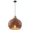 Parrot Uncle Rattan Pendant Light Boho Rustic Handwoven-6