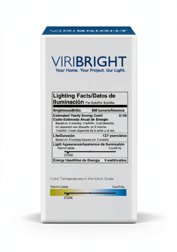 Viribright GU24 LED Bulb 9W 60W Equivalent Warm White-7