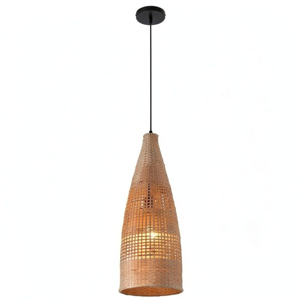 Parrot Uncle Bamboo Pendant Lamp Rustic Boho Lighting-6