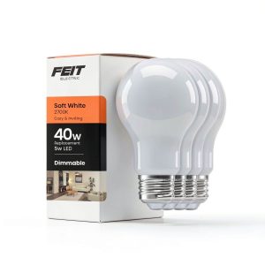 Feit Enhance A19 LED Bulb Soft White Filament 4 Pack-0